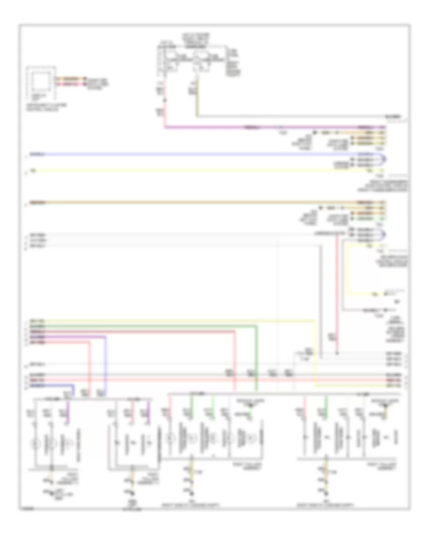 Exterior Lamps Wiring Diagram 2 of 4 for Audi Q7 Premium Plus 2014