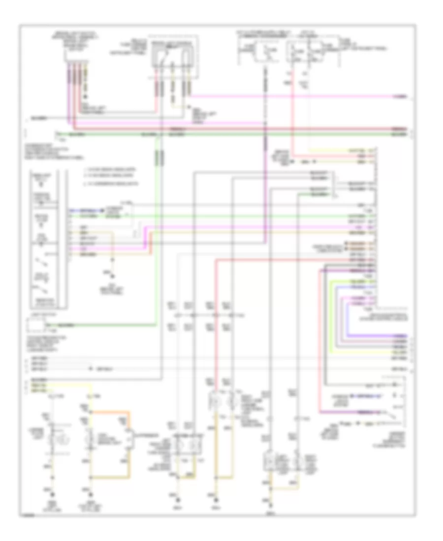 Exterior Lamps Wiring Diagram 3 of 4 for Audi Q7 Premium Plus 2014