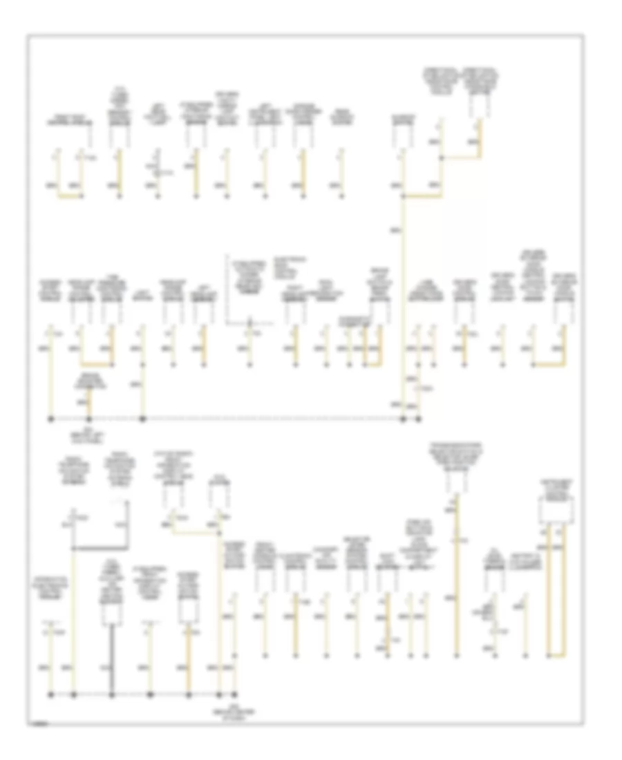 Ground Distribution Wiring Diagram 2 of 7 for Audi Q7 Premium Plus 2014