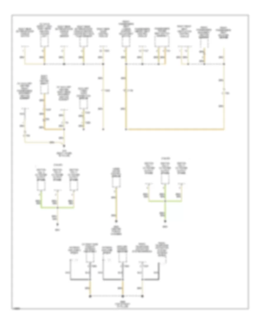 Ground Distribution Wiring Diagram 5 of 7 for Audi Q7 Premium Plus 2014