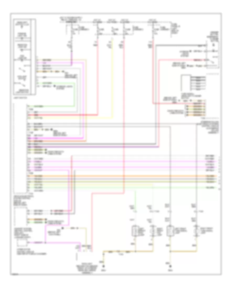 Headlights Wiring Diagram with Bi Xenon without Cornering Headlights 1 of 2 for Audi Q7 Premium Plus 2014