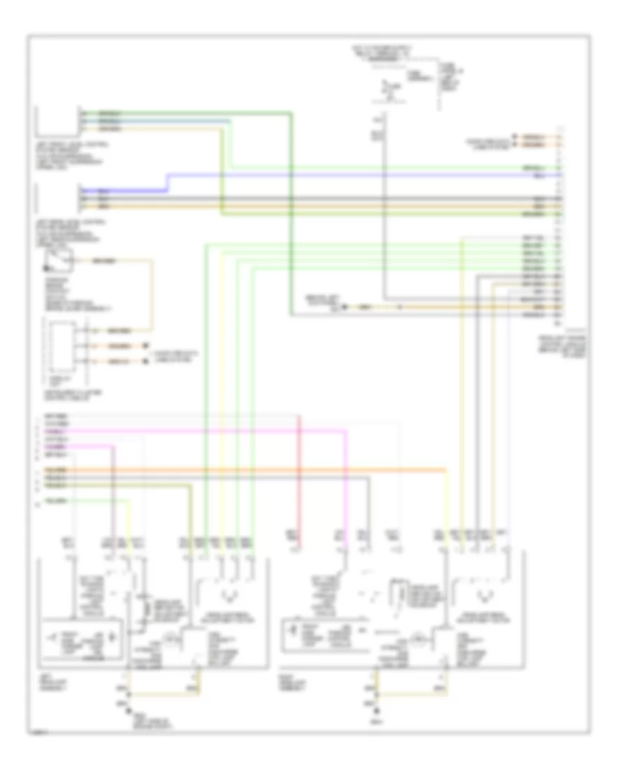 Headlights Wiring Diagram with Bi Xenon without Cornering Headlights 2 of 2 for Audi Q7 Premium Plus 2014