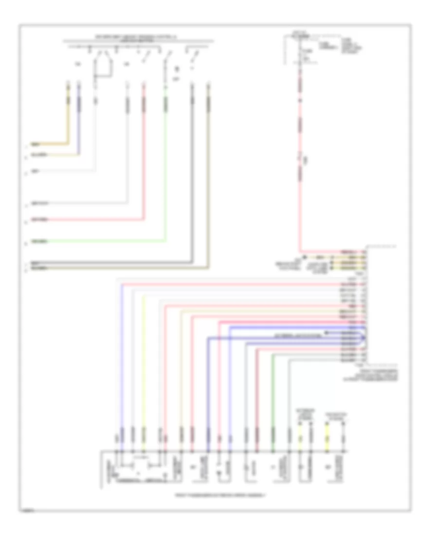 Memory Mirrors Wiring Diagram 2 of 2 for Audi Q7 Premium Plus 2014