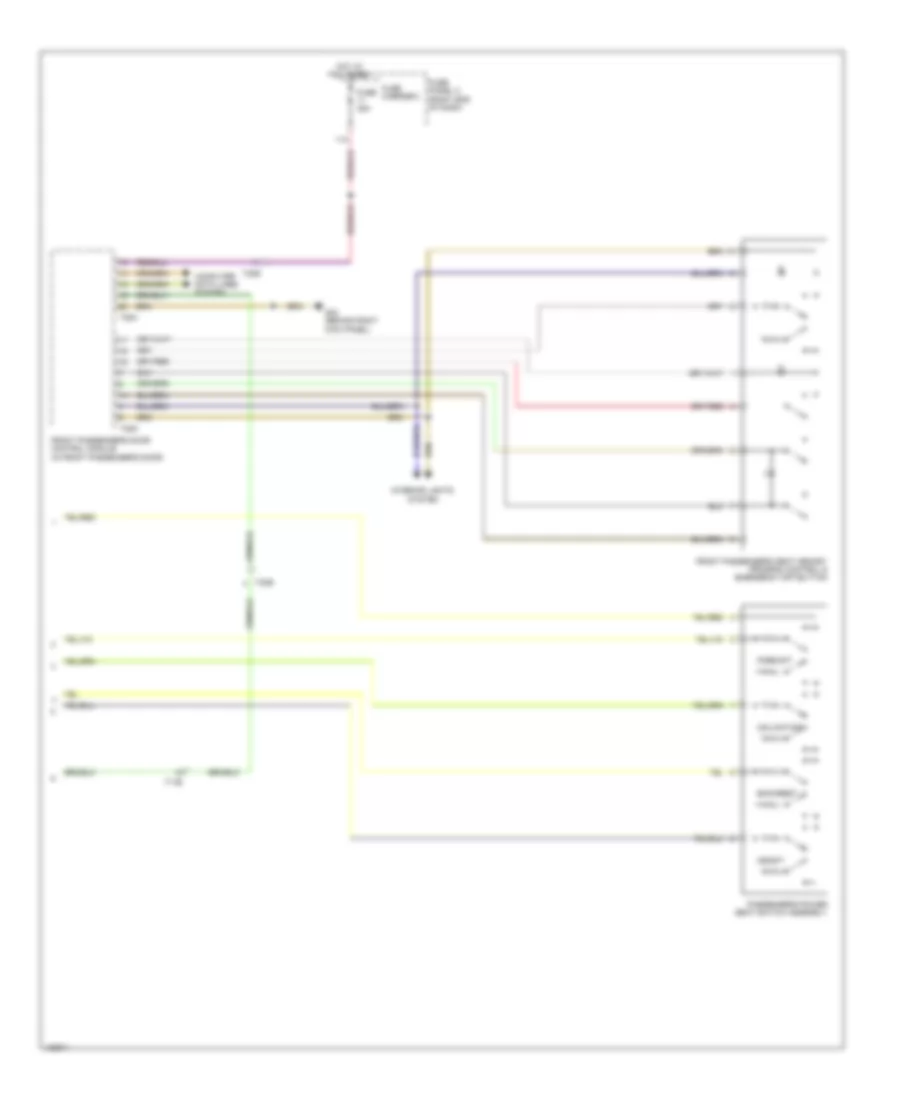 Passenger s Memory Seat Wiring Diagram 2 of 2 for Audi Q7 Premium Plus 2014