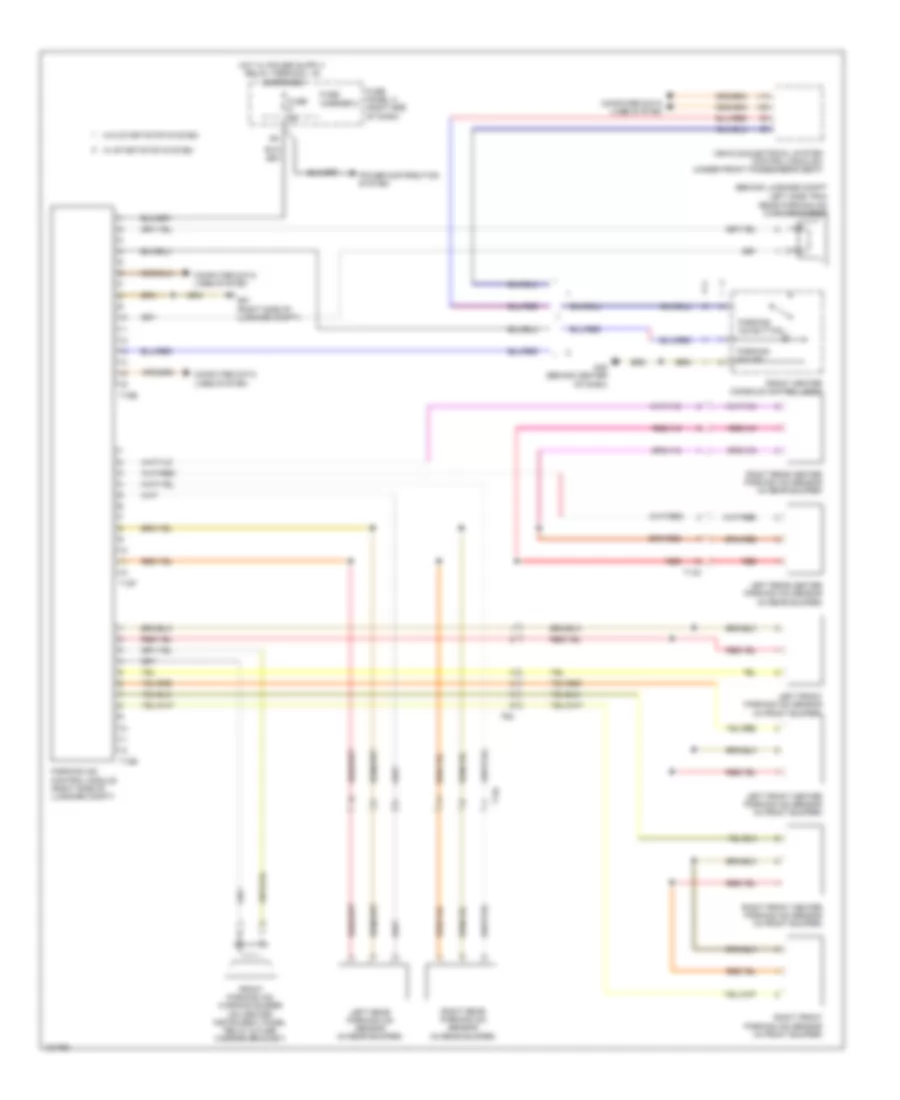 Parking Assistant Wiring Diagram for Audi Q7 Premium Plus 2014