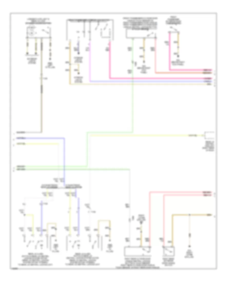 Power Door Locks Wiring Diagram 3 of 4 for Audi Q7 Premium Plus 2014