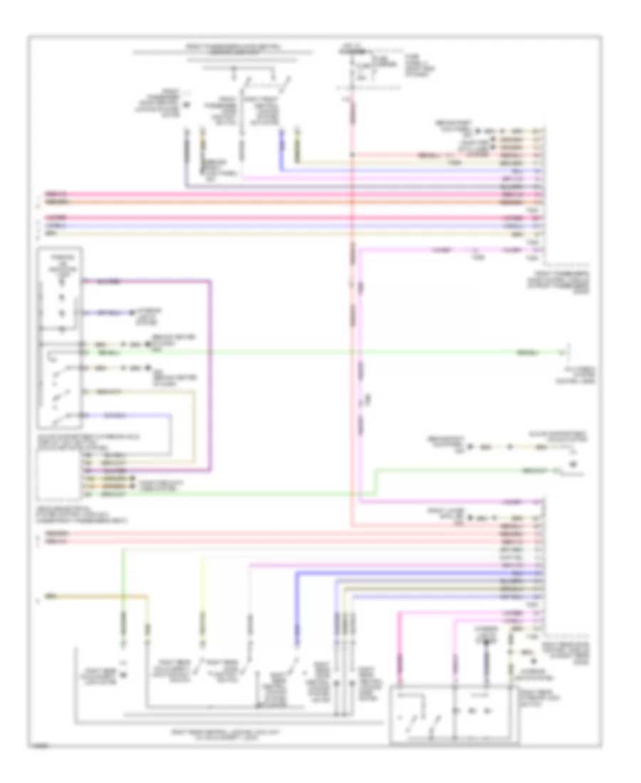 Power Door Locks Wiring Diagram 4 of 4 for Audi Q7 Premium Plus 2014