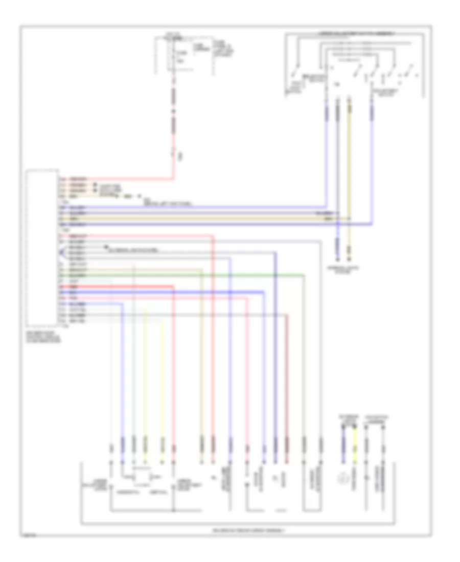 Power Mirrors Wiring Diagram 1 of 2 for Audi Q7 Premium Plus 2014