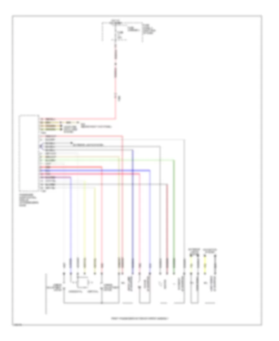 Power Mirrors Wiring Diagram 2 of 2 for Audi Q7 Premium Plus 2014