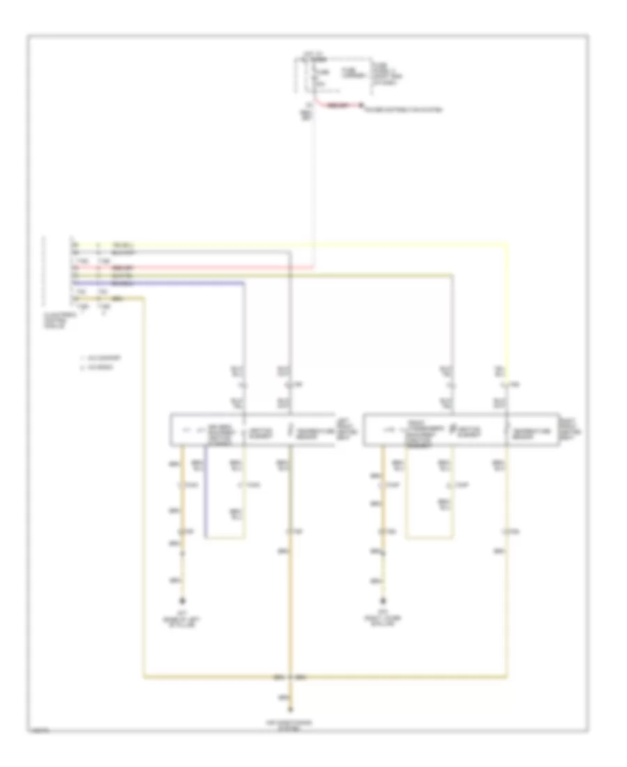 Front Heated Seats Wiring Diagram without Ventilation for Audi Q7 Premium Plus 2014