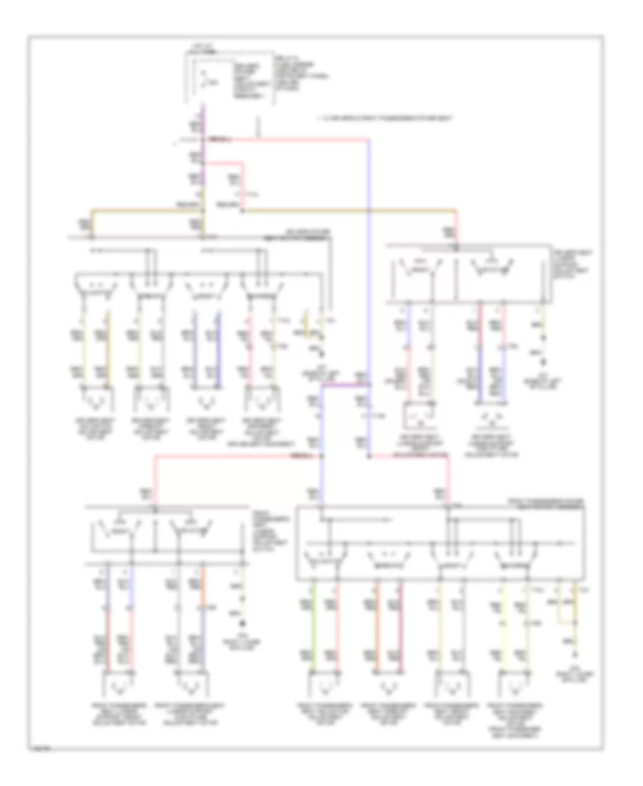 Power Seats Wiring Diagram for Audi Q7 Premium Plus 2014