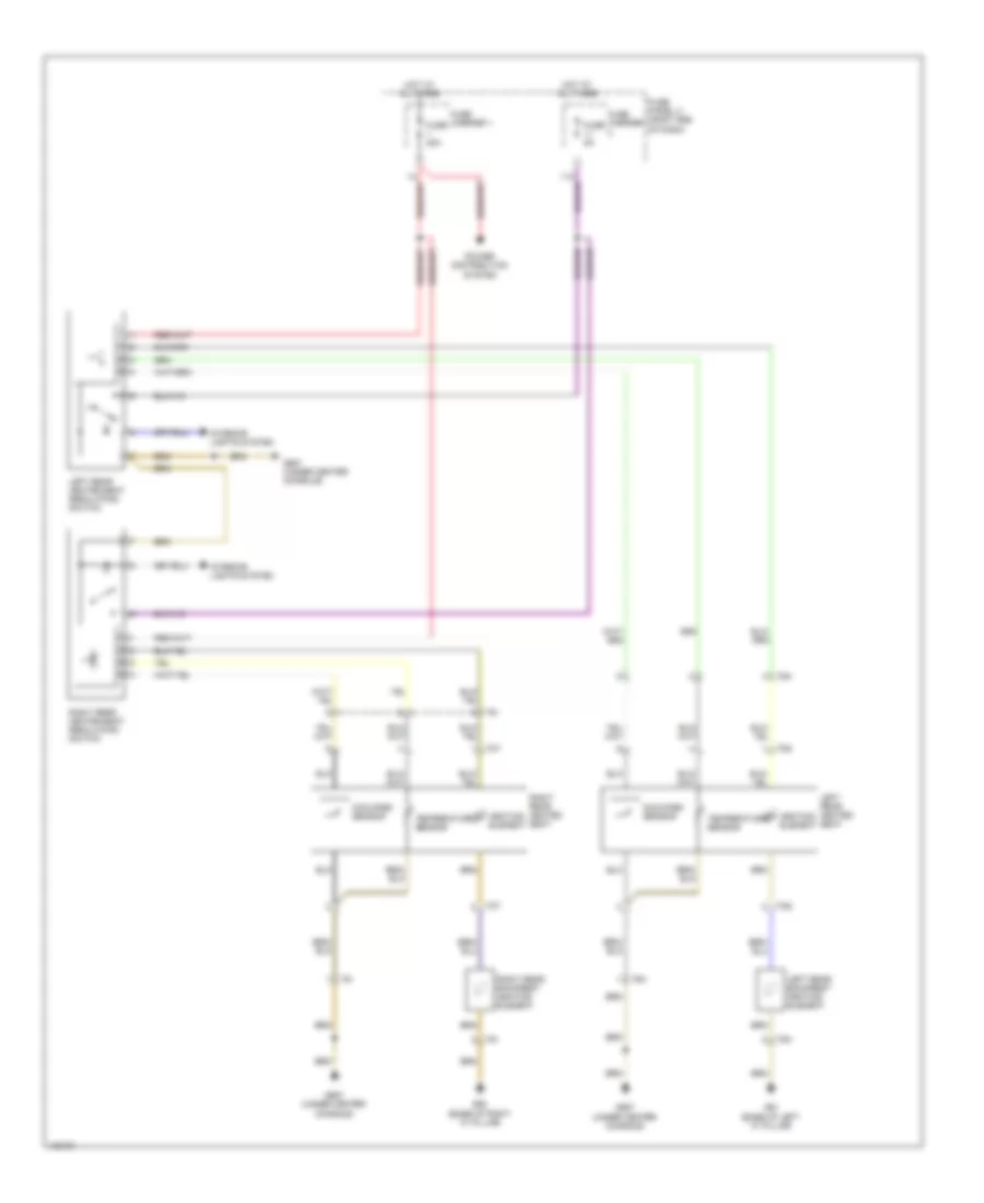 Rear Heated Seats Wiring Diagram without Rear Climatronic for Audi Q7 Premium Plus 2014