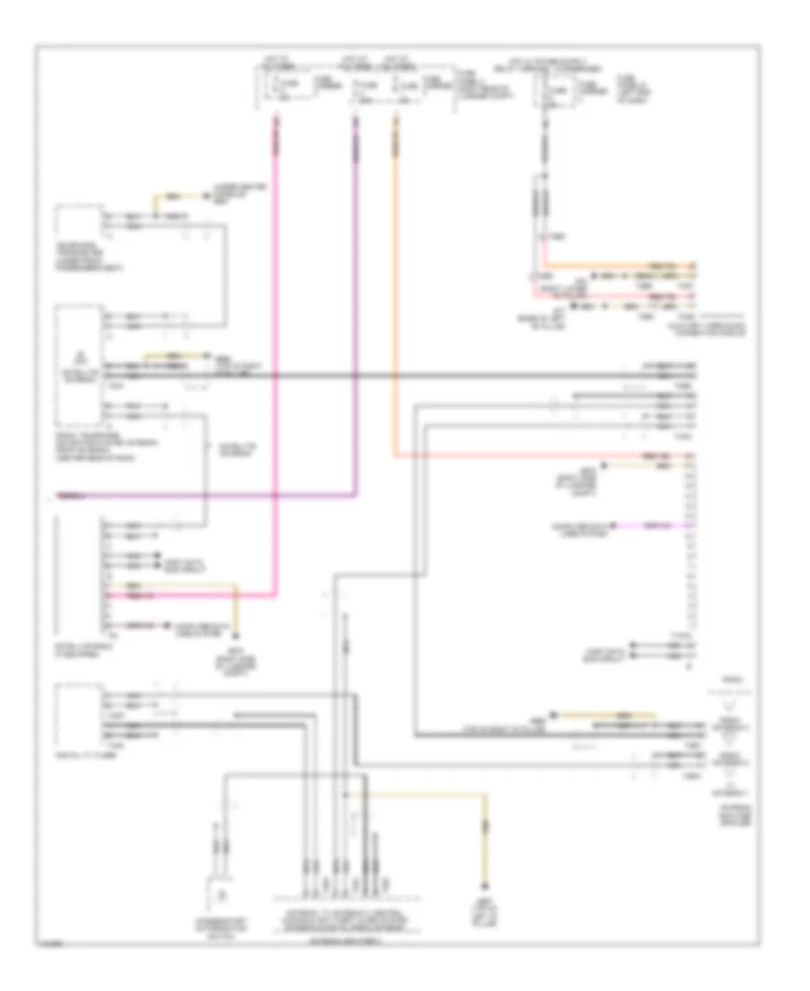 Radio Wiring Diagram Bose 2 of 2 for Audi Q7 Premium Plus 2014