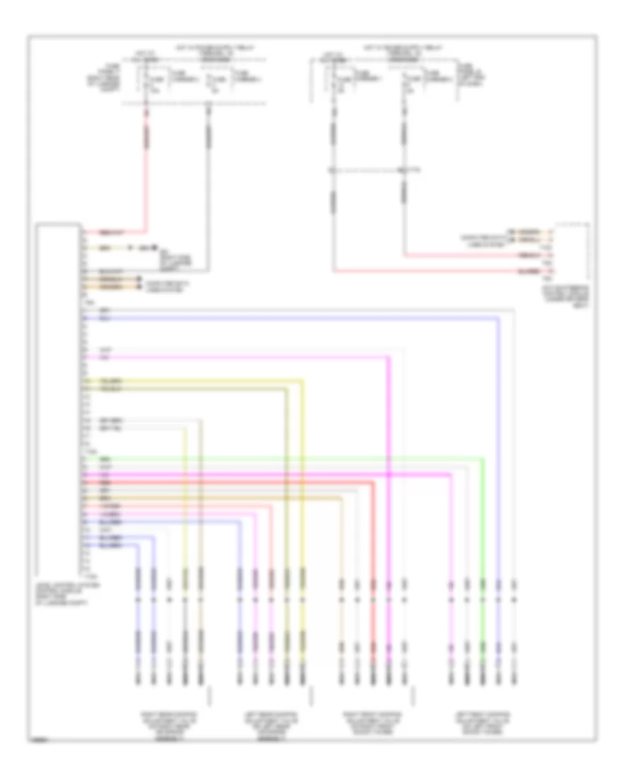 Electronic Suspension Wiring Diagram for Audi A7 Premium Plus 2013