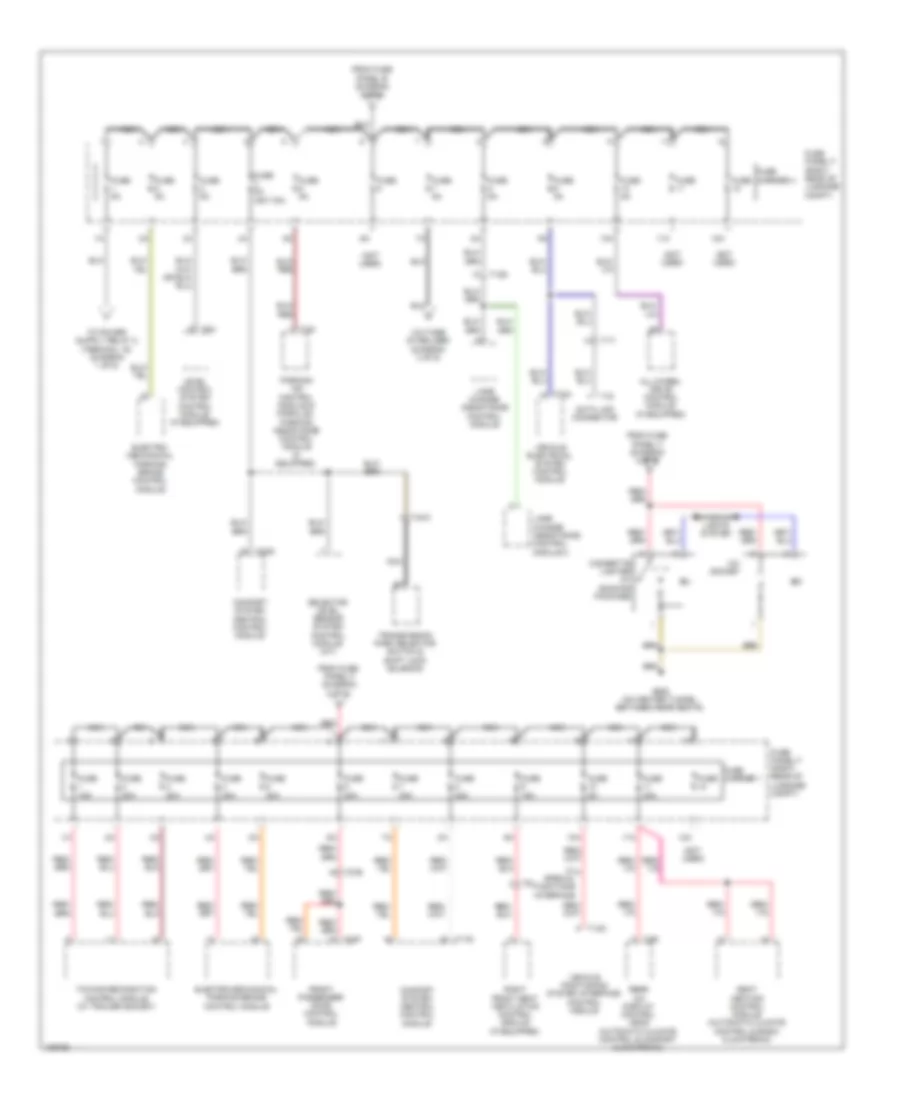 Power Distribution Wiring Diagram 4 of 6 for Audi A7 Premium Plus 2013