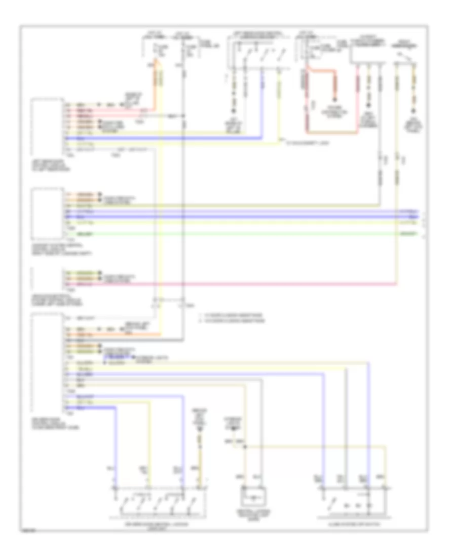 Anti-theft Wiring Diagram (1 of 2) for Audi A6 3.0T Quattro 2011