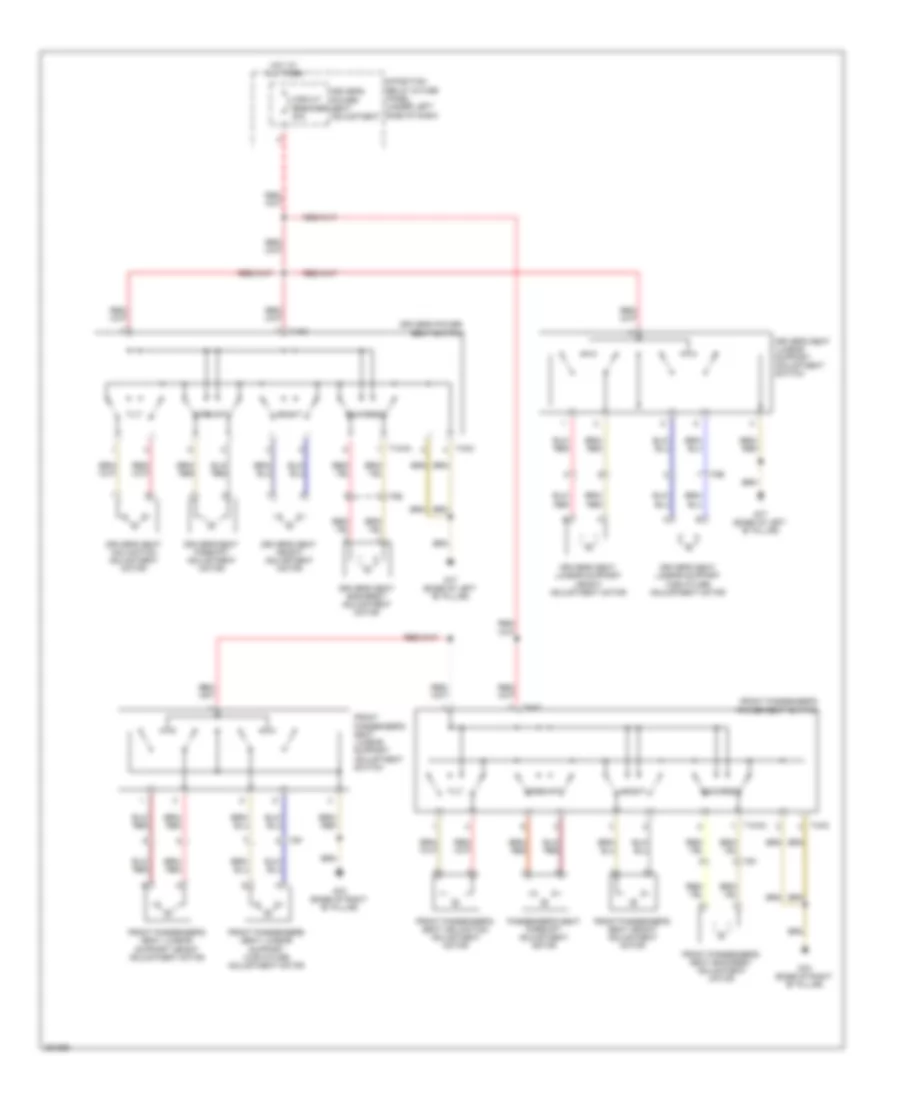 Power Seats Wiring Diagram for Audi A6 3.0T Quattro 2011