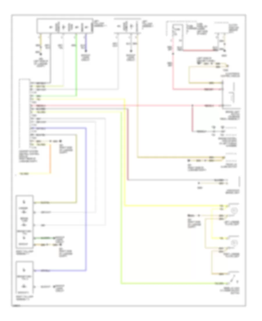 Exterior Lamps Wiring Diagram Late Production 2 of 2 for Audi S5 Quattro 2008