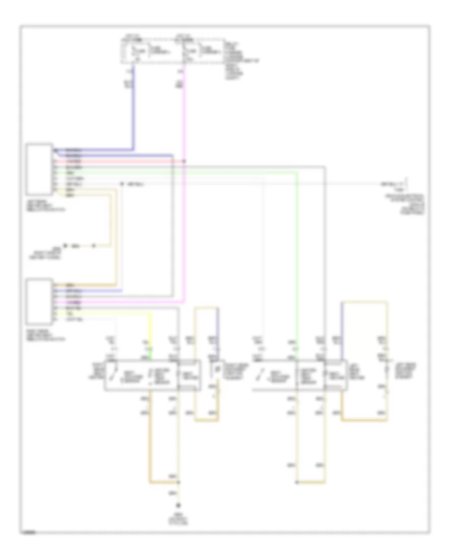 Rear Seat Heater Wiring Diagram for Audi S5 Quattro 2008