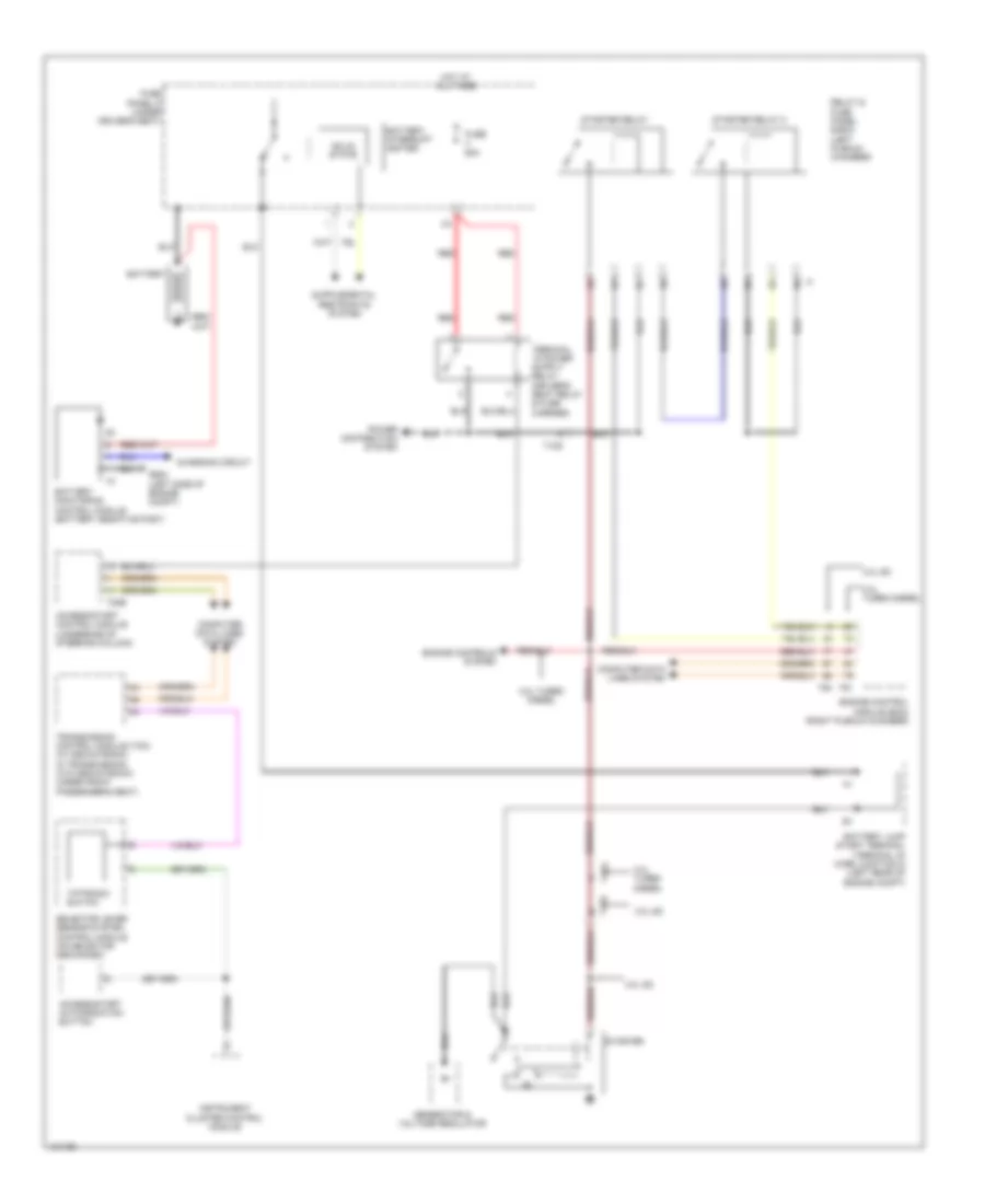 Starting Wiring Diagram for Audi Q7 Prestige 2014