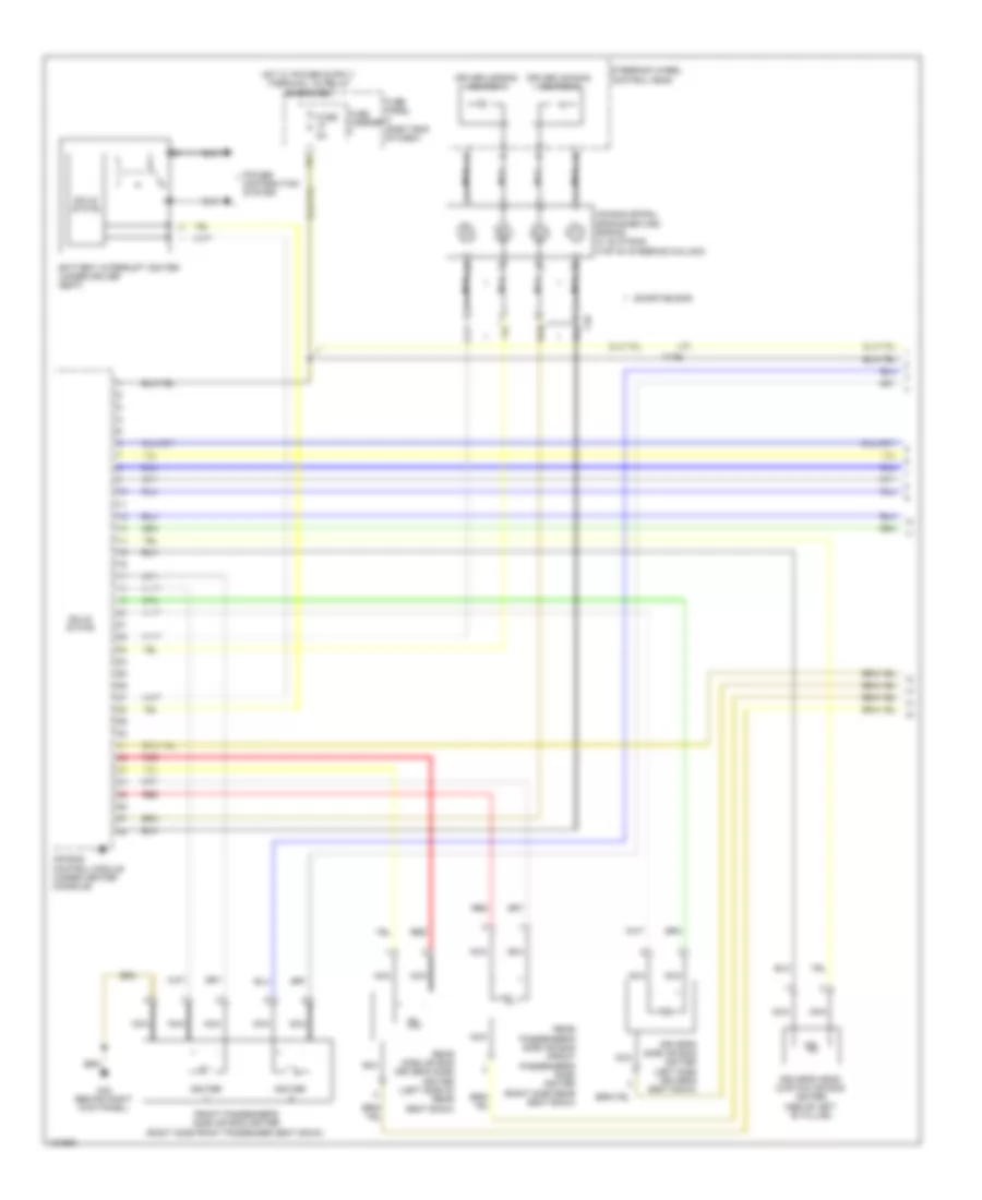Supplemental Restraints Wiring Diagram 1 of 3 for Audi Q7 Prestige 2014