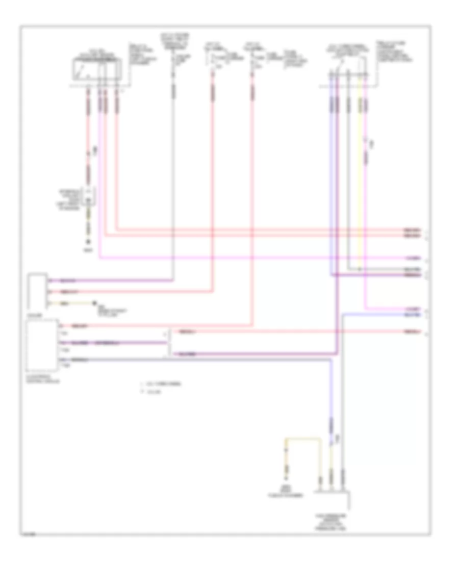 Cooling Fan Wiring Diagram 1 of 2 for Audi Q7 Prestige 2014