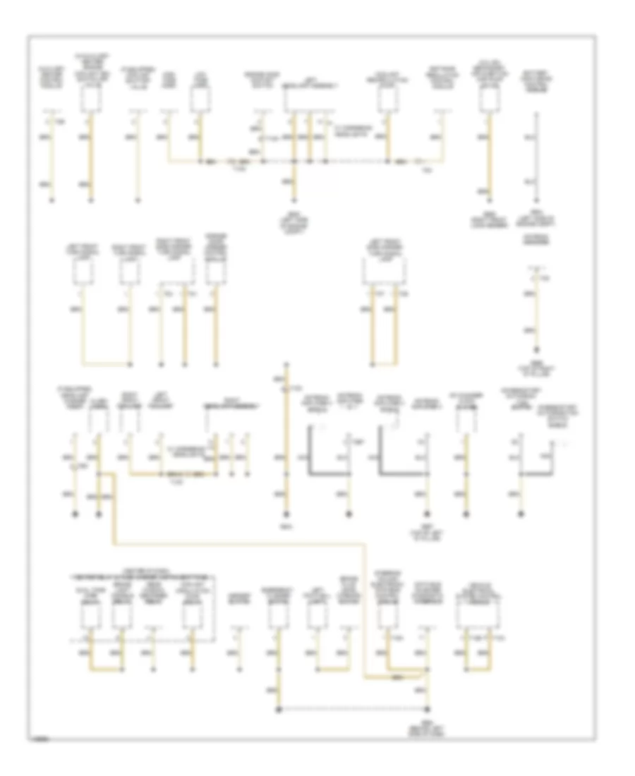 Ground Distribution Wiring Diagram (6 of 7) for Audi Q7 Prestige 2014