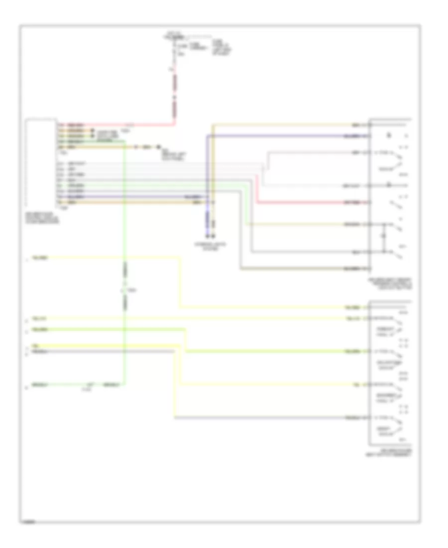 Drivers Memory Seat Wiring Diagram (2 of 2) for Audi Q7 Prestige 2014