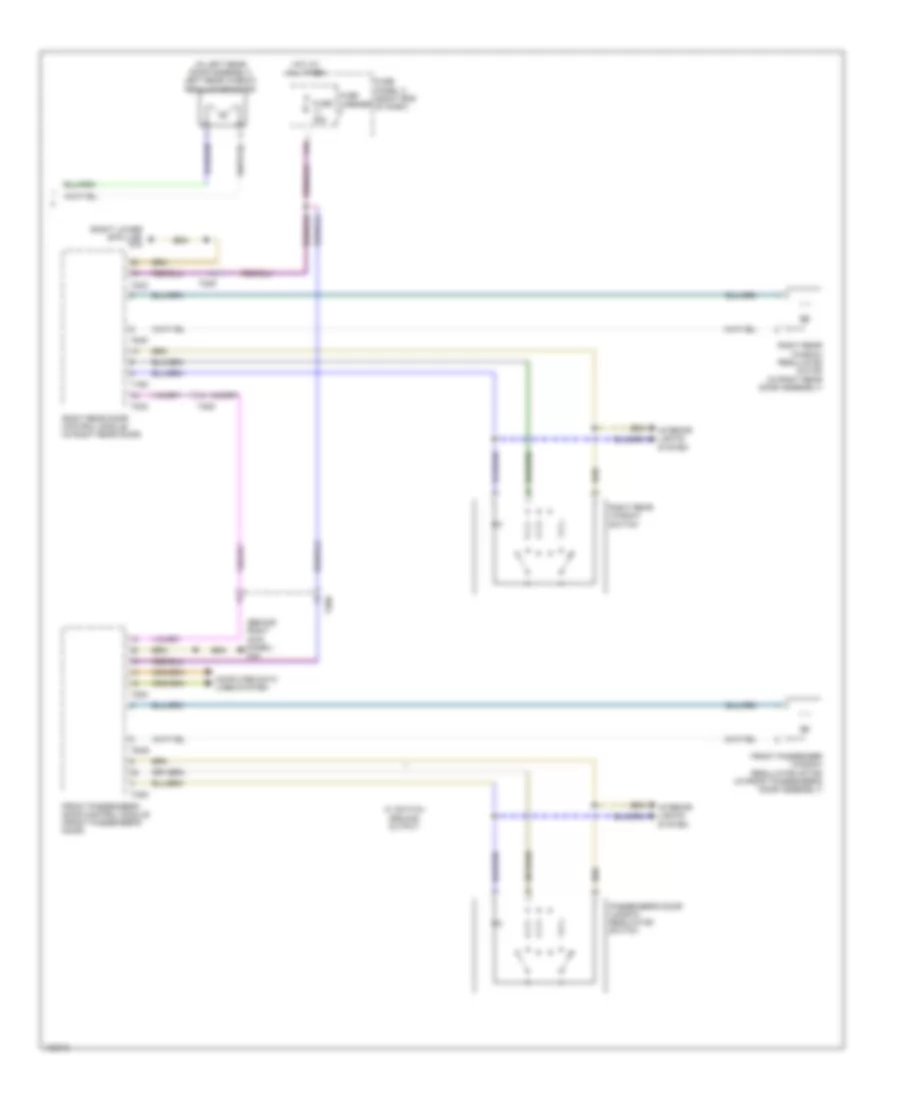 Power Windows Wiring Diagram 2 of 2 for Audi Q7 Prestige 2014