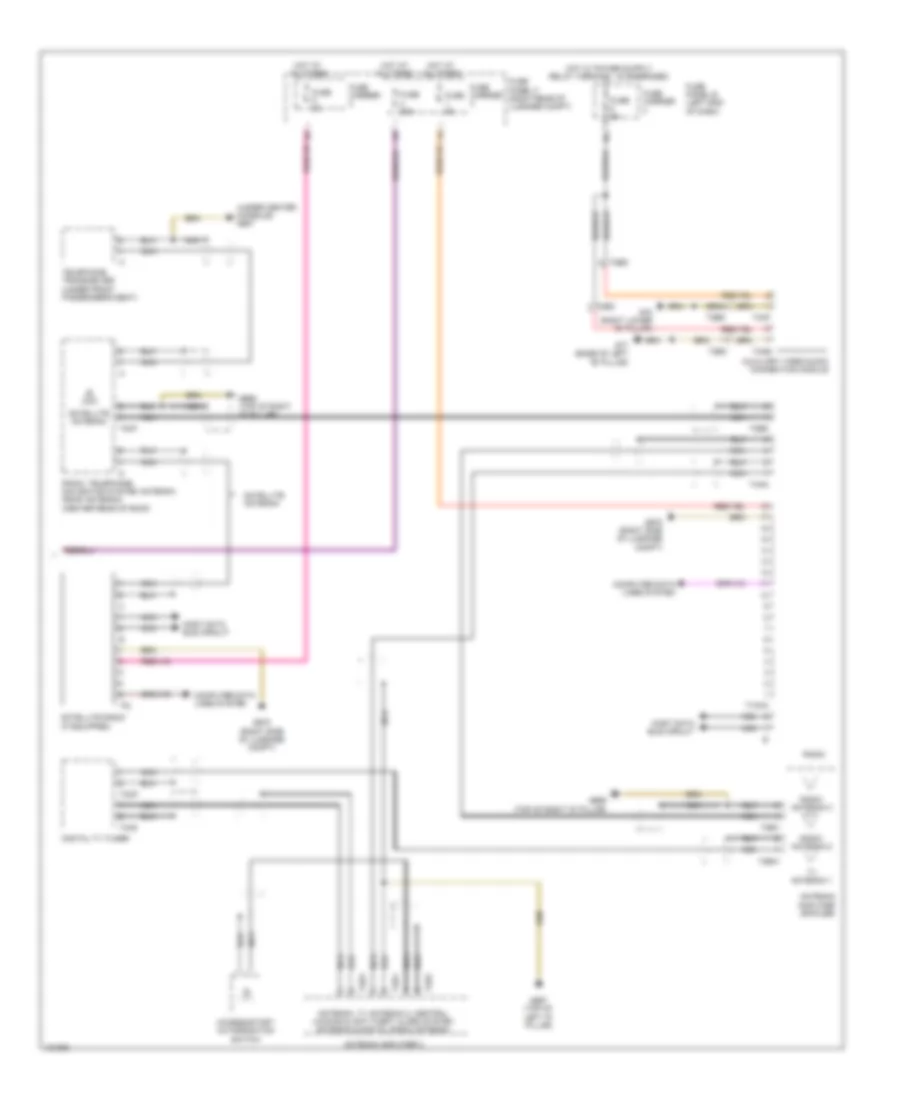 Radio Wiring Diagram, Bose (2 of 2) for Audi Q7 Prestige 2014