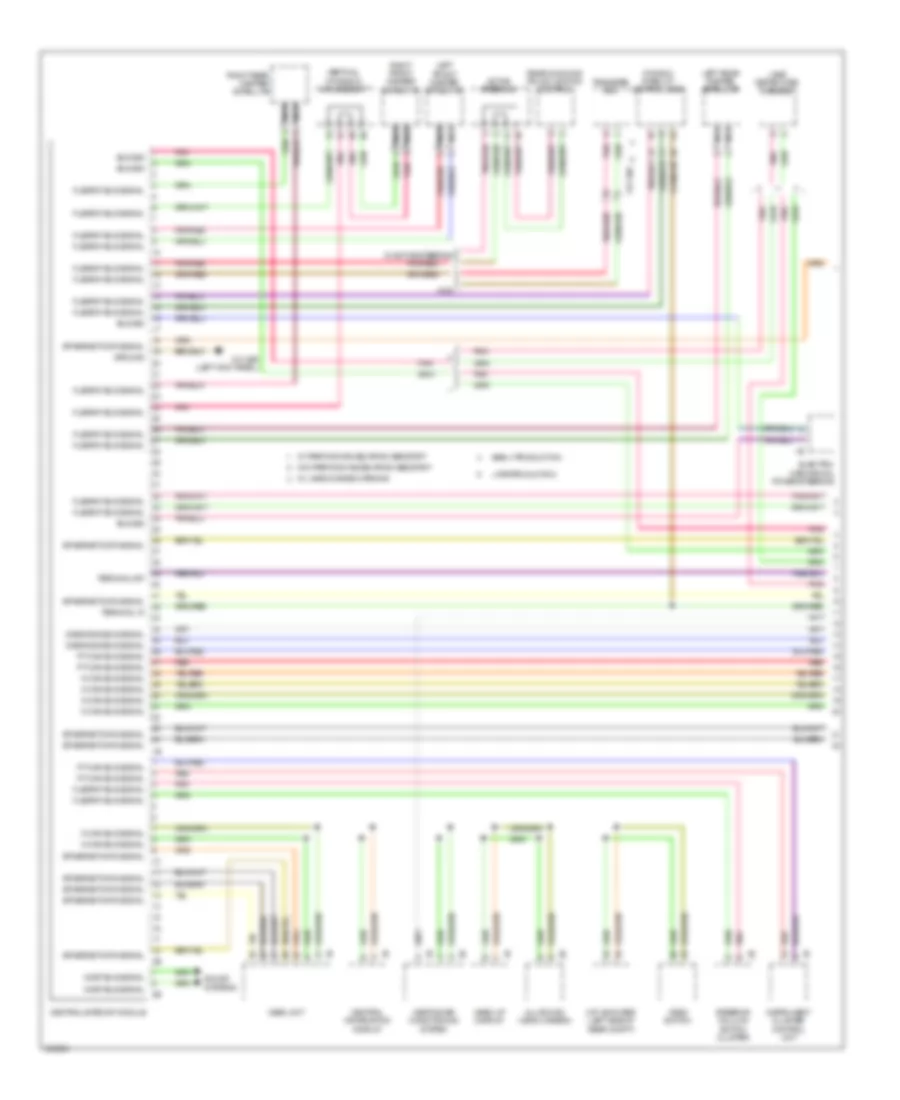 Электросхема линии передачи данных CAN (1 из 3) для BMW 535xi GT 2012