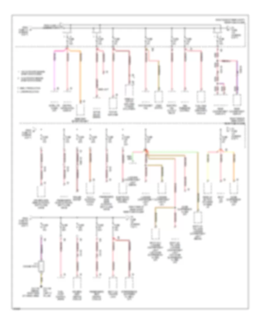Электросхема блока предохранителей и реле (6 из 7) для BMW 550i 2012