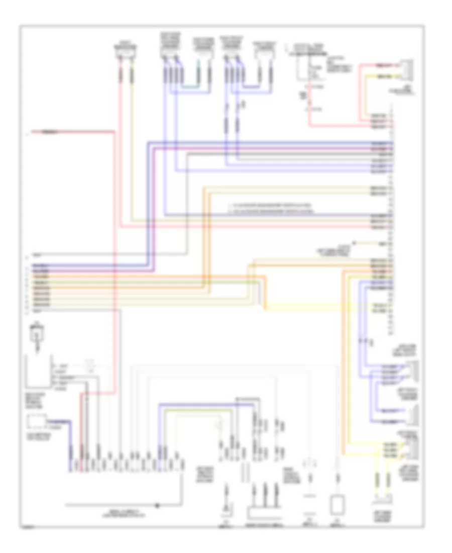 Navigation Wiring Diagram, Convertible withCCC, M-ASK & Hifi Radio (2 из 2) для BMW 335i 2011