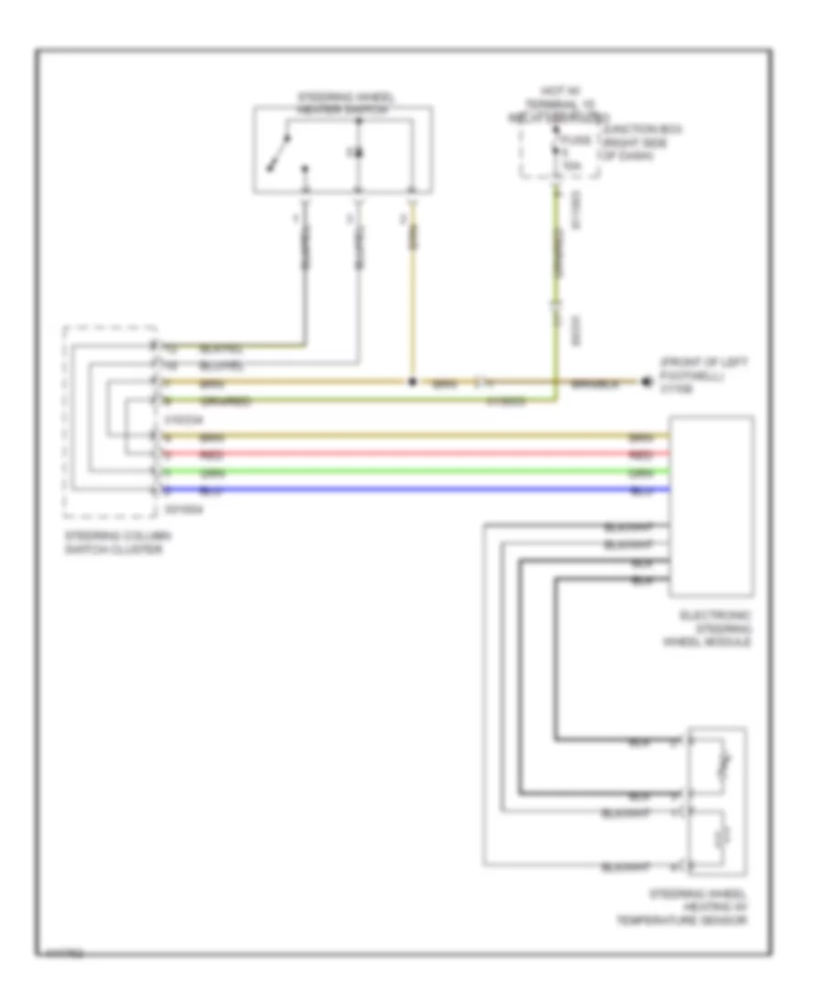 Электросхема подогрева руля для BMW Z4 35is 2013