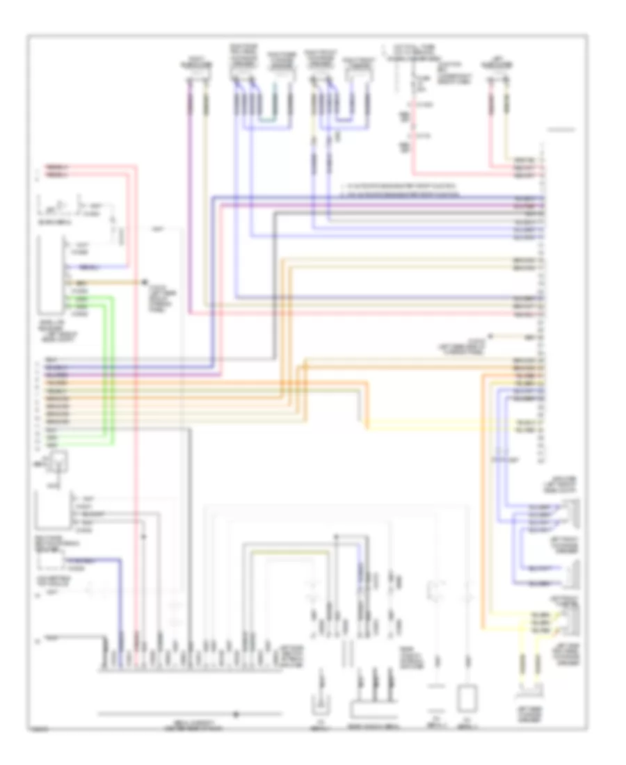 Navigation Wiring Diagram, Convertible withCIC & Hifi Radio (2 из 2) для BMW 335is 2011