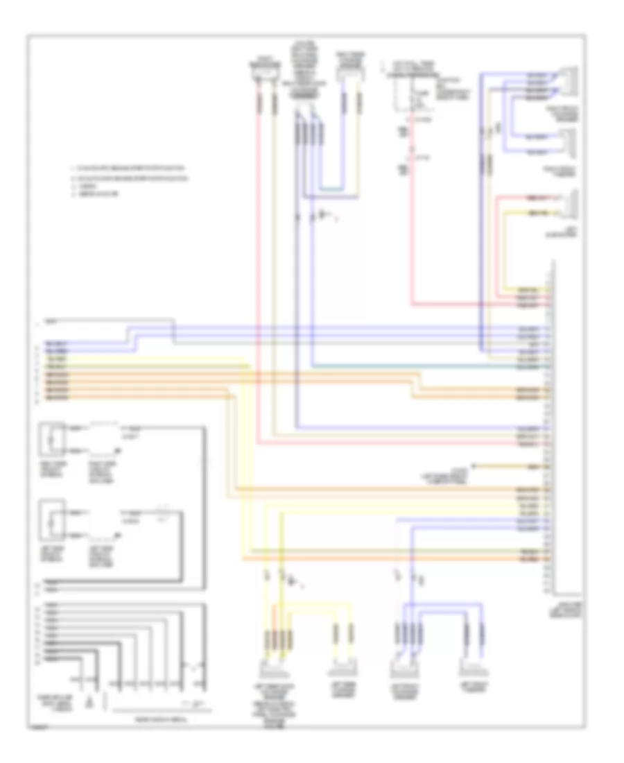 Navigation Wiring Diagram, Except Convertible withCCC, M-ASK & Hifi Radio (2 из 2) для BMW 335is 2011