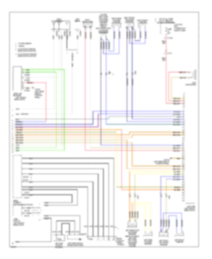 Navigation Wiring Diagram, Except Convertible withCIC & Hifi Radio (2 из 2) для BMW 335is 2011