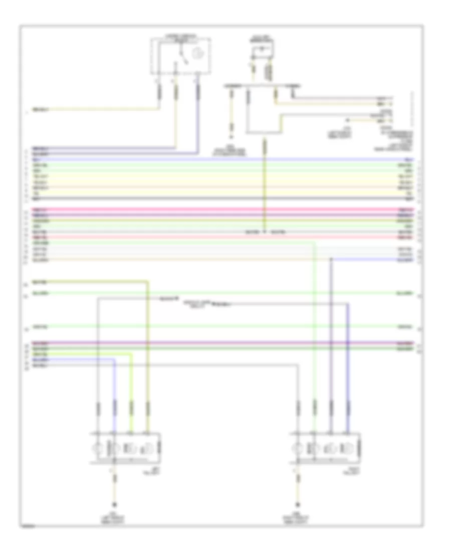 Электросхема розетки подключения прицепа и внешнего освещения (2 из 3) для BMW 128i 2009