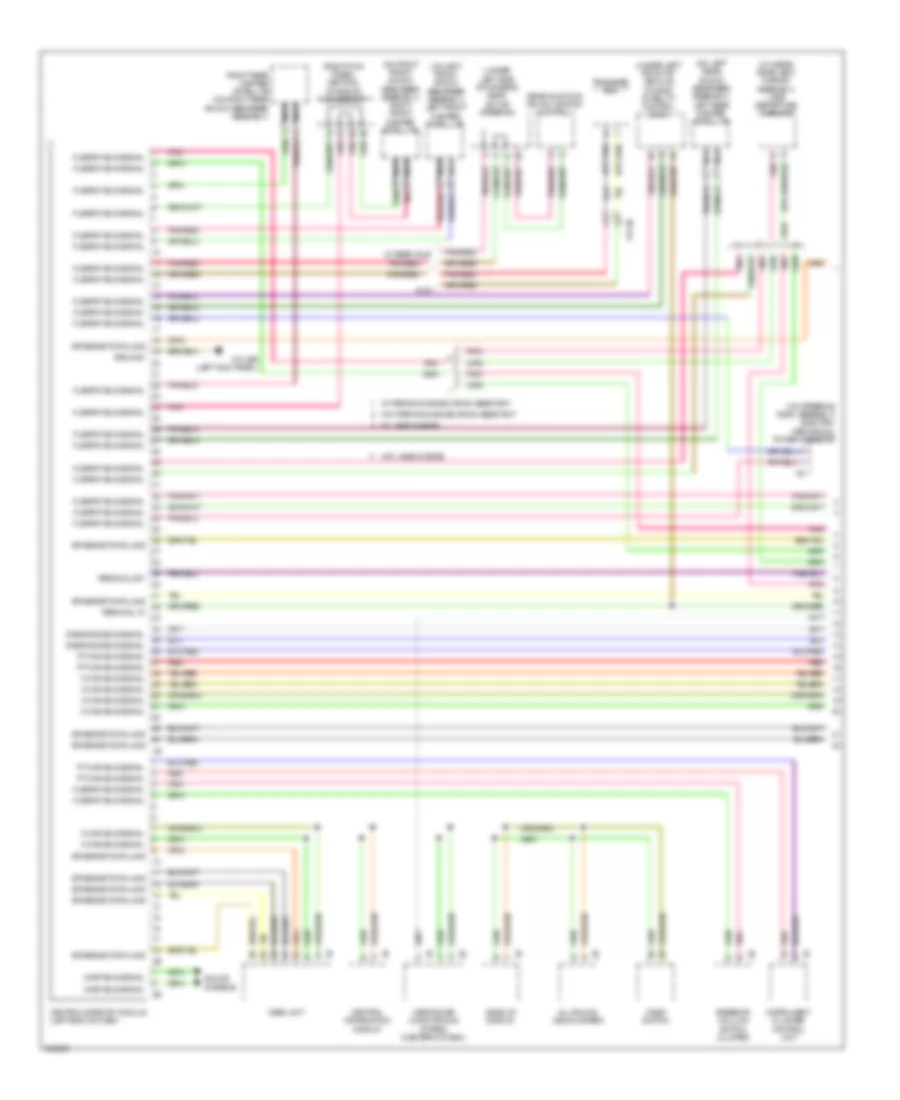 Электросхема линии передачи данных CAN (1 из 3) для BMW 650i 2012