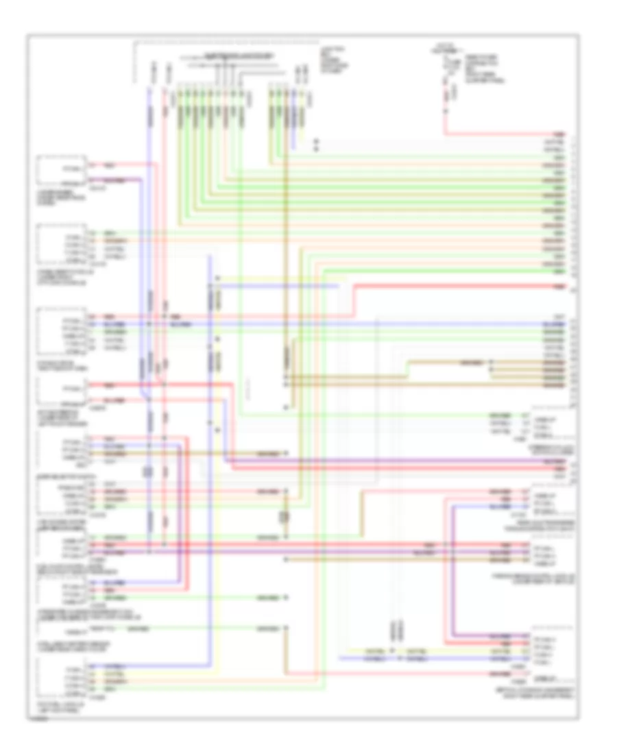 Электросхема линии передачи данных CAN (1 из 3) для BMW X6 M 2014