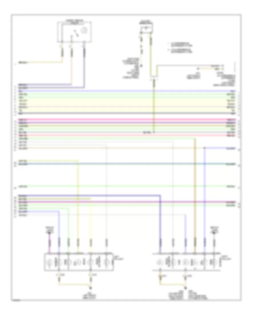 Электросхема розетки подключения прицепа и внешнего освещения (2 из 3) для BMW 135is 2013