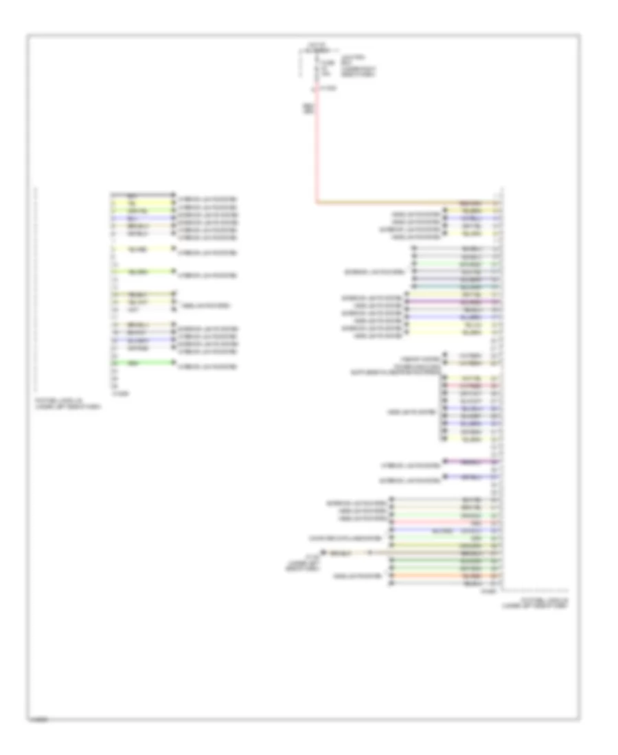 схема управляющего модуля Footwell (1 из 2) для BMW 328xi 2013