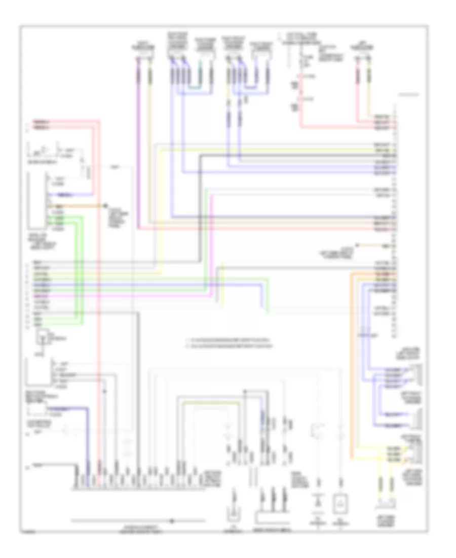 Navigation Wiring Diagram, Convertible withCIC & Hifi Radio (2 из 2) для BMW 335i 2013