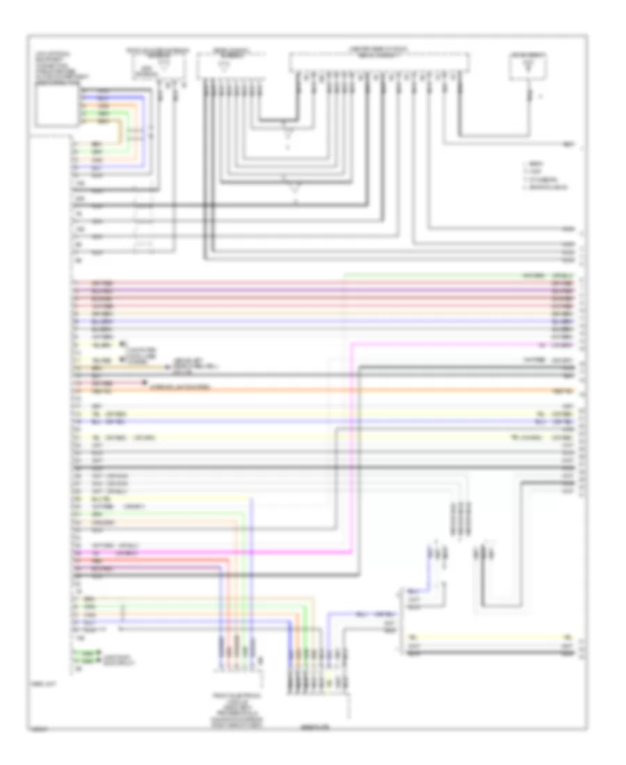 Navigation Wiring Diagram, without Hifi Radio & Active Sound Design (1 из 4) для BMW 335i GT xDrive 2014