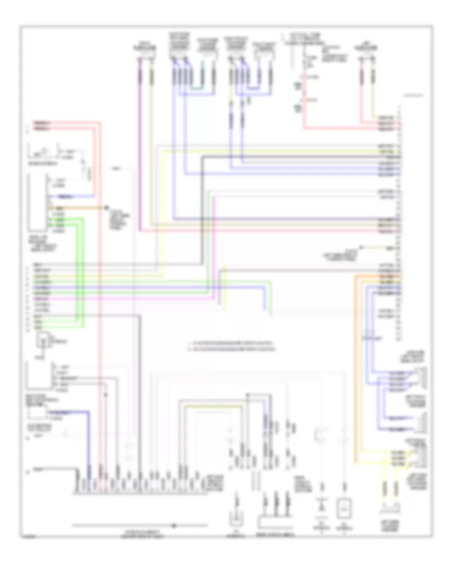 Navigation Wiring Diagram, Convertible withCIC & Hifi Radio (2 из 2) для BMW 335is 2013