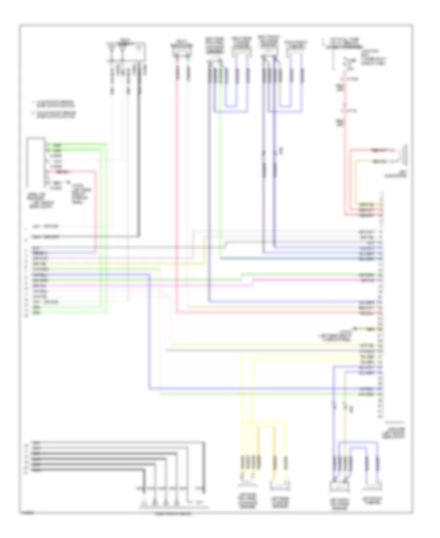 Navigation Wiring Diagram, Coupe withCIC & Hifi Radio (2 из 2) для BMW 335is 2013