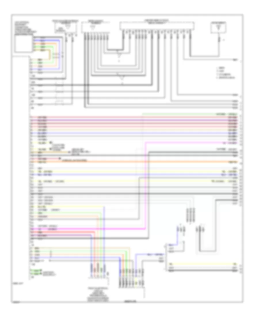 Navigation Wiring Diagram, without Hifi Radio & Active Sound Design (1 из 4) для BMW 335i xDrive 2014