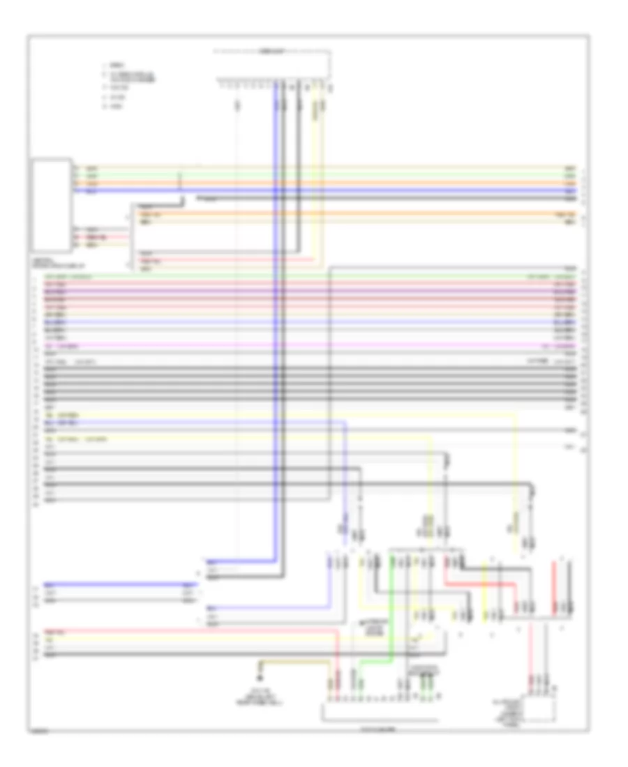 Navigation Wiring Diagram, without Hifi Radio & Active Sound Design (3 из 4) для BMW 335i xDrive 2014