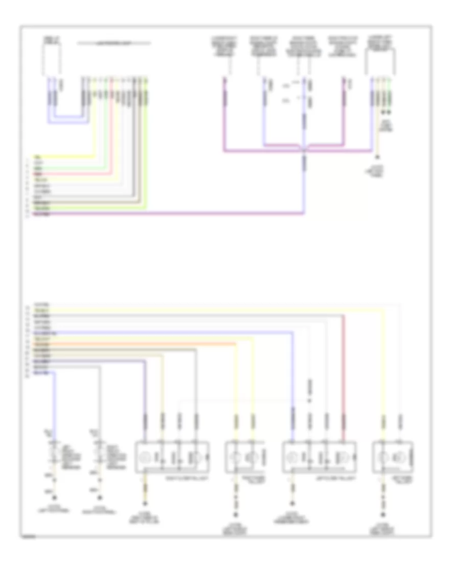 Электросхема внешнего освещения (2 из 2) для BMW 650i 2009