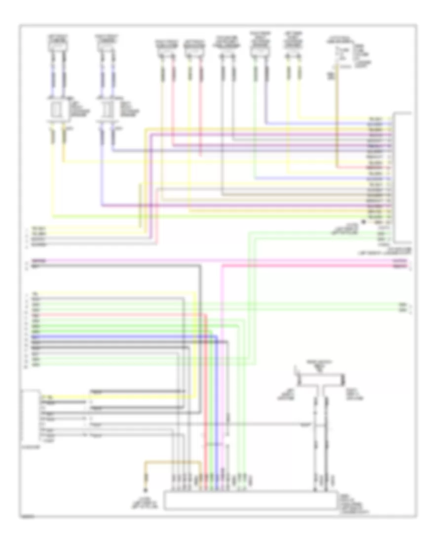 Электросхема магнитолы (2 из 3) для BMW 650i 2009